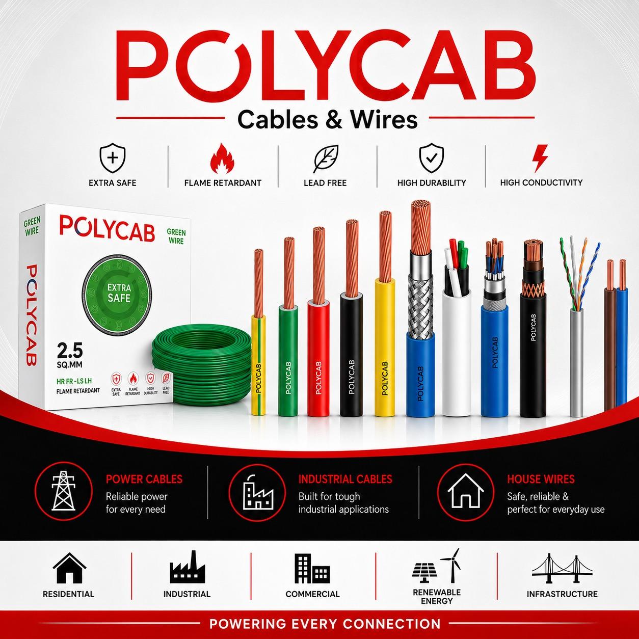 POLYCAB Wires & Cables Product Range